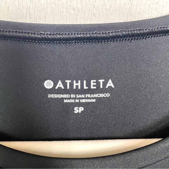 Athleta Sunlover Tank Dress‎ UPF Sheer Mesh Hem Beach Athleisure Tennis Prep SP - Picture 5 of 11